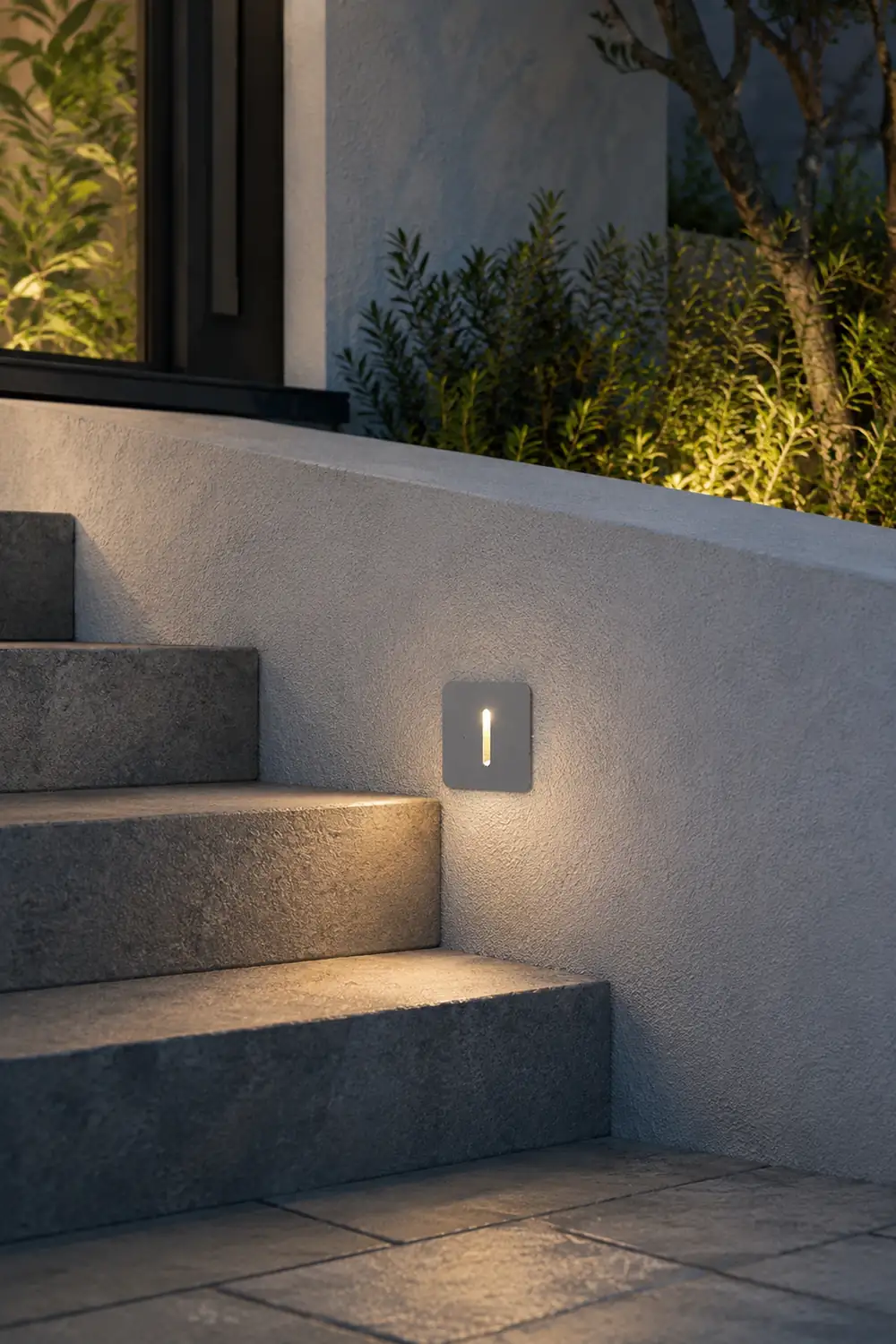 Round Square LED Modern Waterproof Outdoor Step Lights Stairway Sconces - Lumpaz