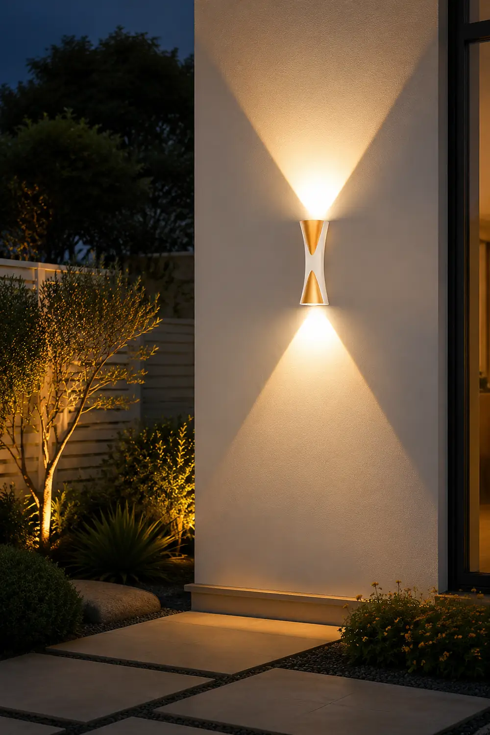 Creative Up and Down Lights LED Waterproof Modern Outdoor Wall Lamp - Lumpaz