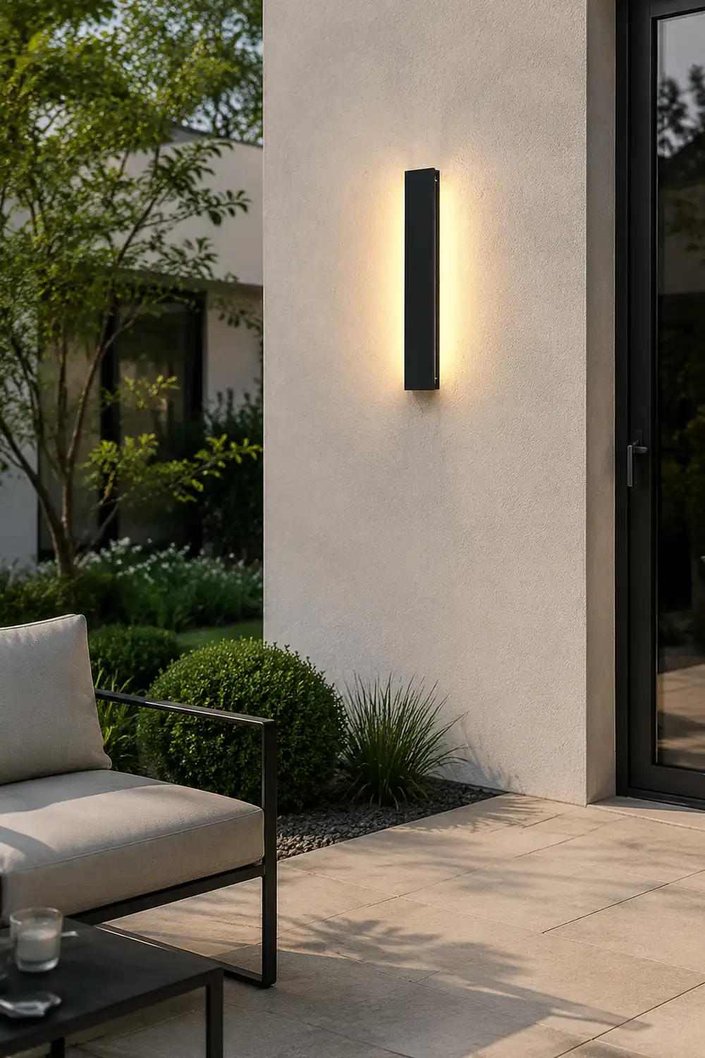 Outdoor Modern Waterproof Long Strip Bright LED Wall Light for Villa Courtyard - Lumpaz