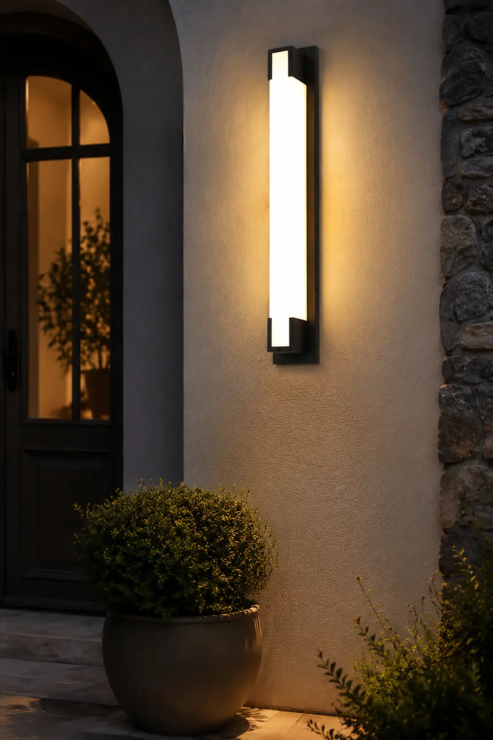 Retro Rectangular Waterproof LED Black Decorative Outdoor Wall Lights - Lumpaz