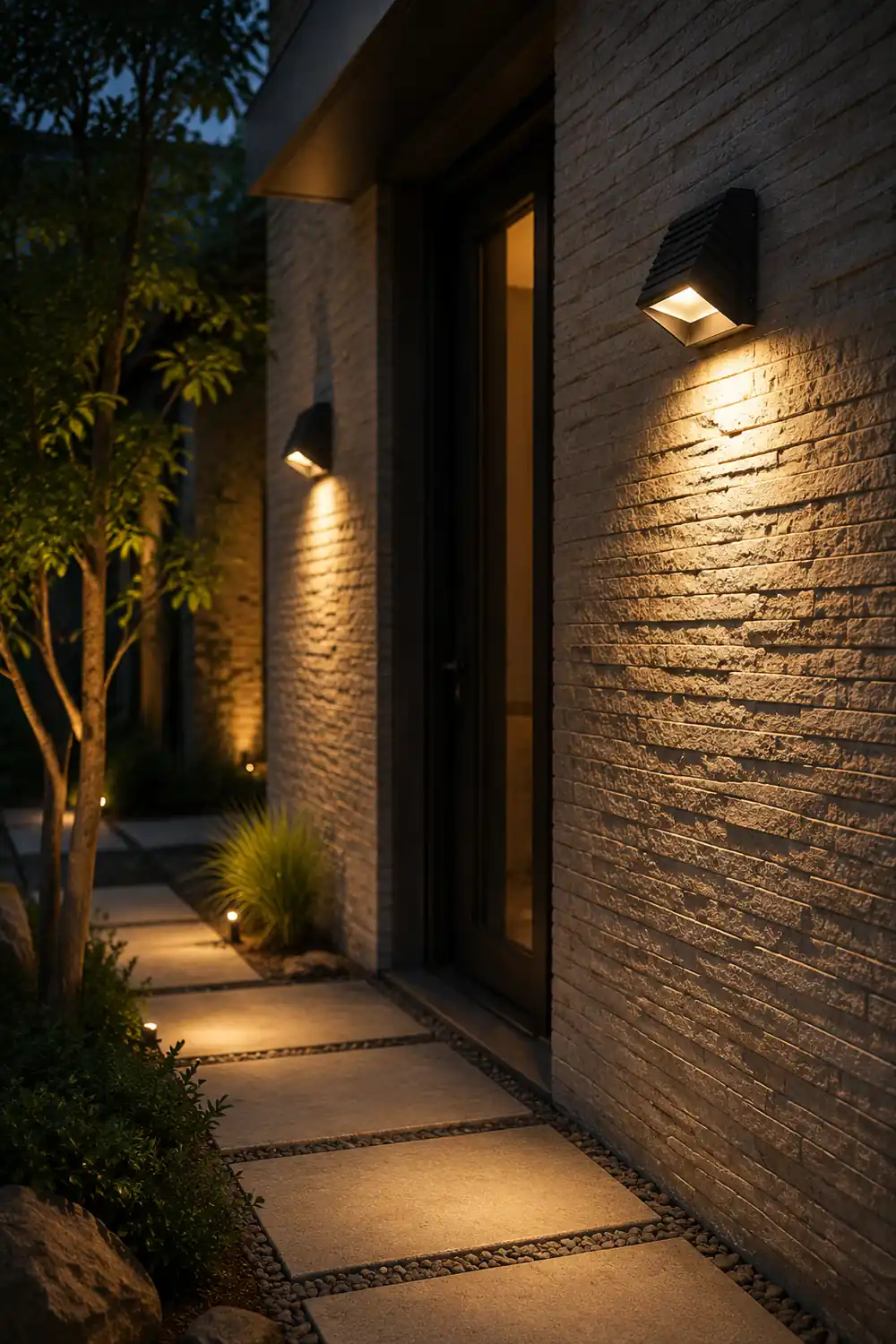Modern Minimalist Outdoor Waterproof LED Wall Light for Villa Garden Balcony Stairs - Lumpaz