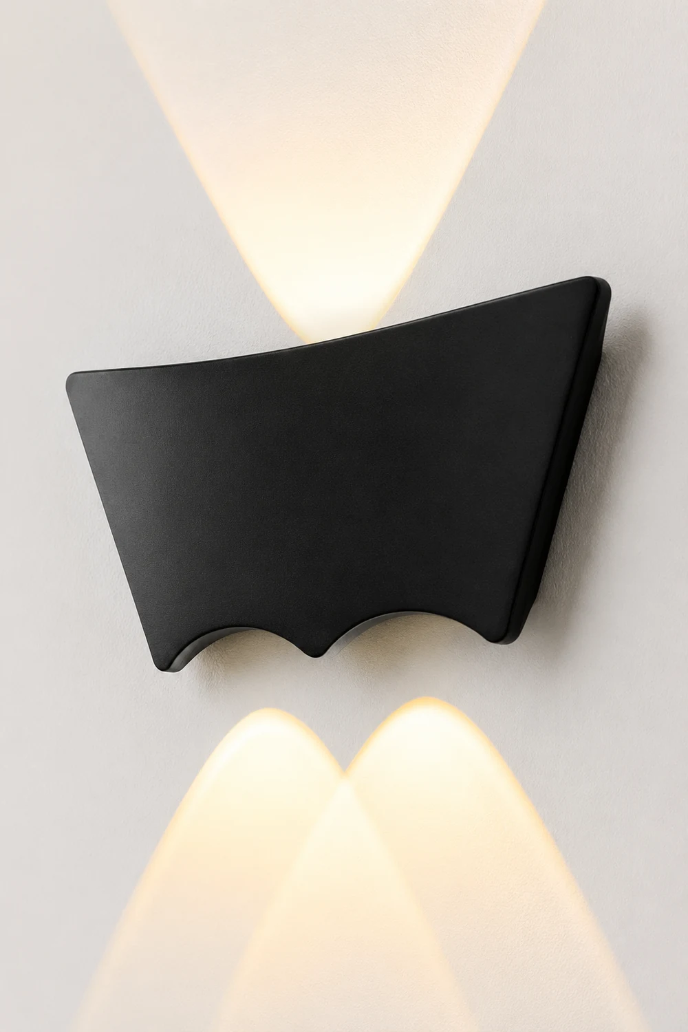 LED Up and Down Lights Waterproof Black Modern Sconce Wall Washer Light - Lumpaz