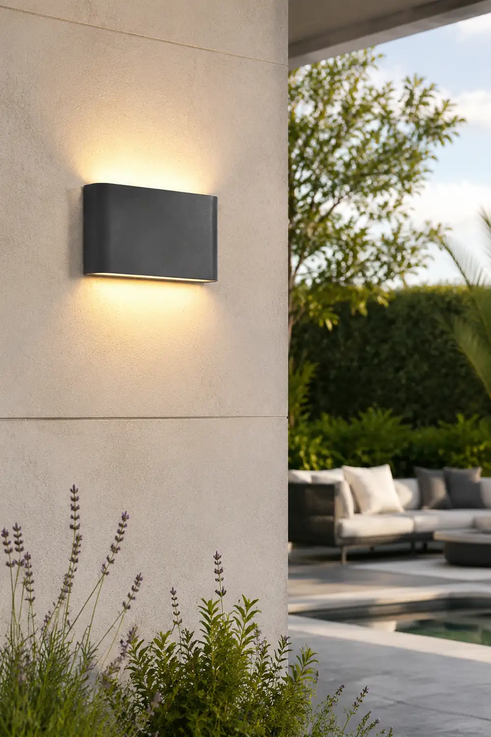 Minimalist Outdoor Waterproof LED Exterior Wall Light for Garden Balcony - Lumpaz