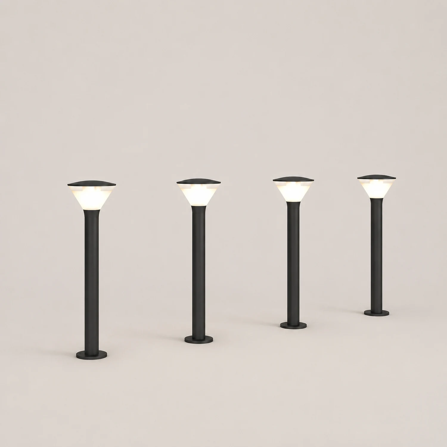 Round LED Waterproof Nordic Sconces Wall Lamp Outdoor Lights Path Lights - Lumpaz