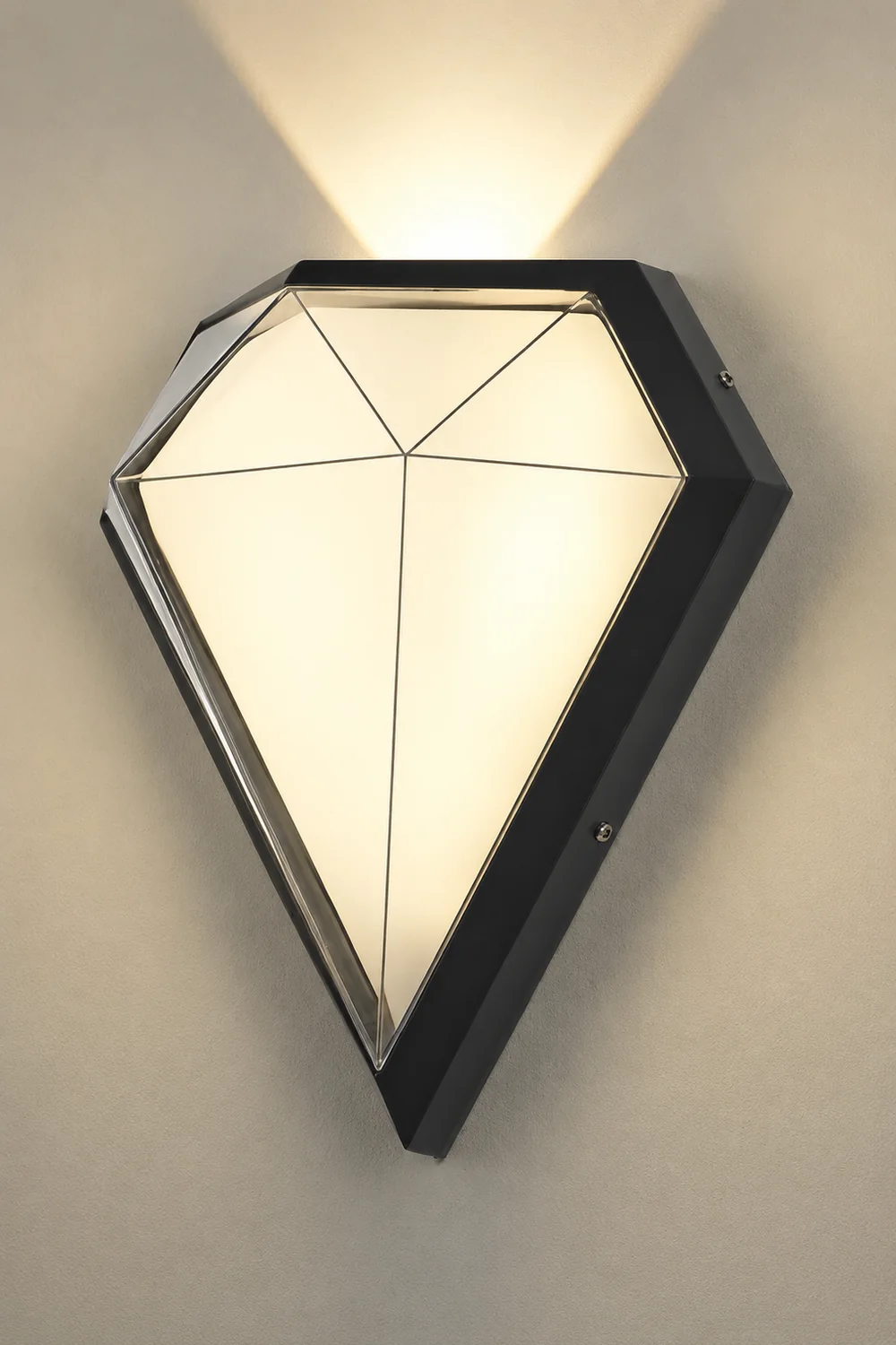 Creative Geometric LED Waterproof Black Modern Wall Lamp Exterior Lights - Lumpaz