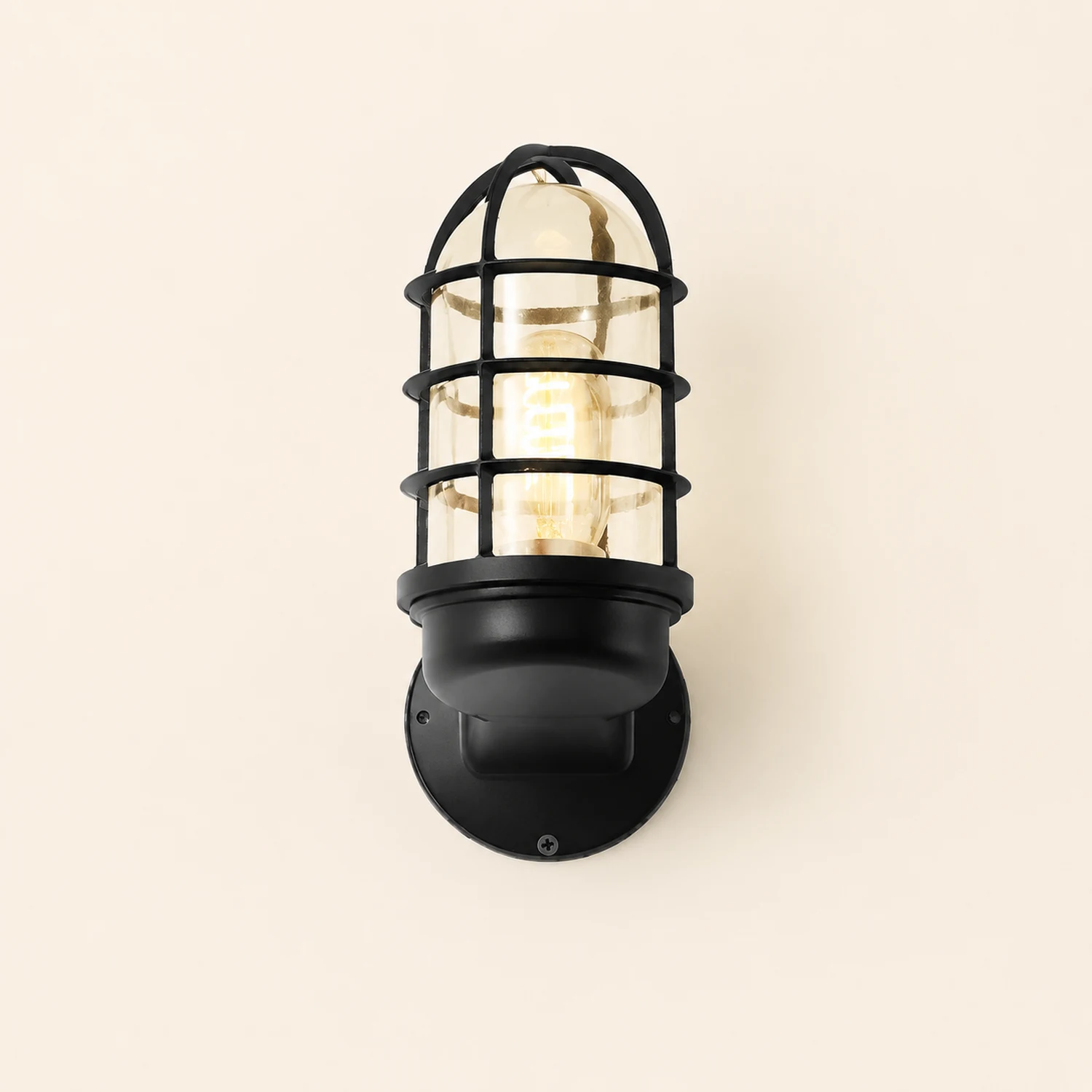 Retro Cage Shape LED 4w Waterproof American-style Outdoor Wall Lamp - Lumpaz
