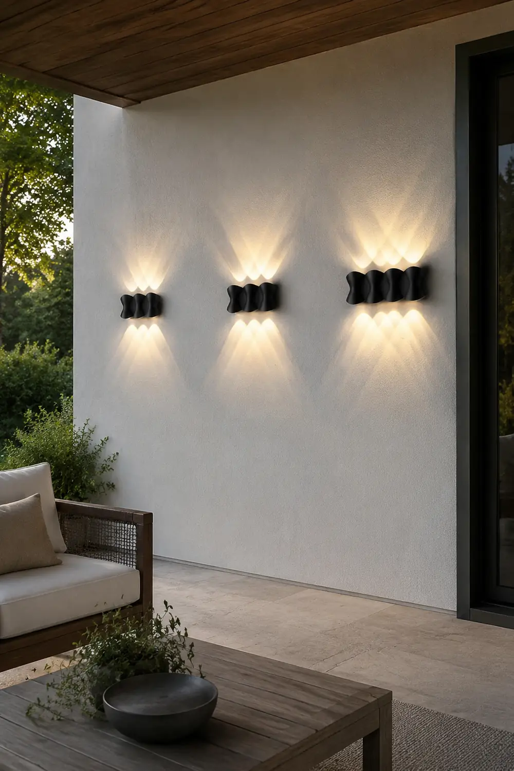 Creative LED Up and Down Lights Waterproof Modern Outdoor Wall Lamp - Lumpaz