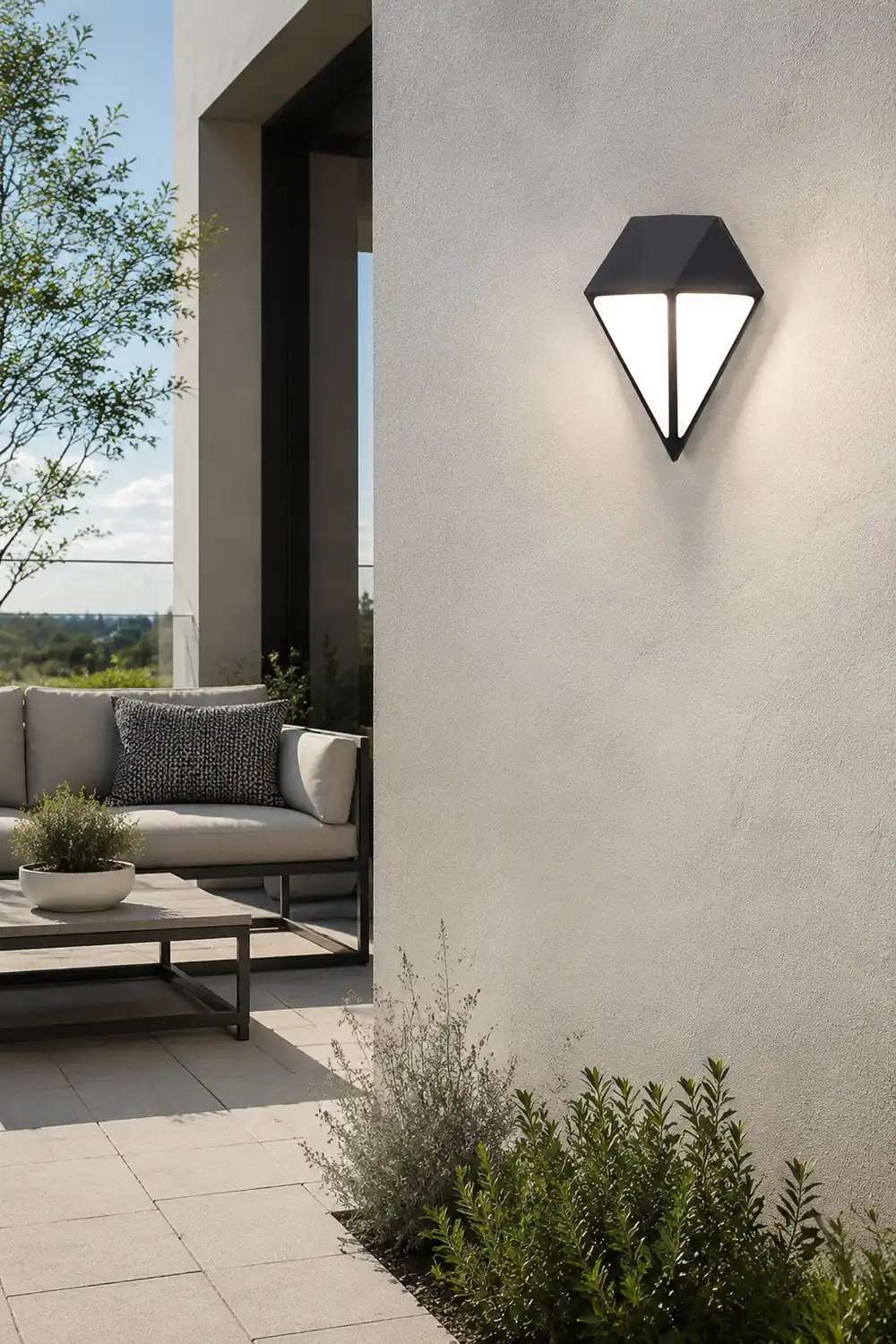 Creative Geometric LED Waterproof Modern Outdoor Wall Lamp Wall Lights Fixture - Lumpaz