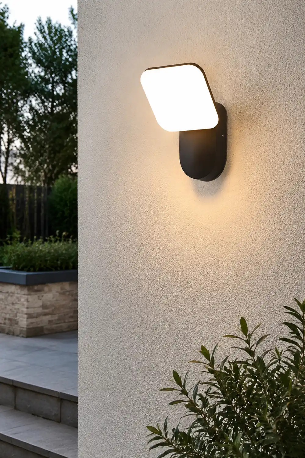 Square LED 12w Waterproof Modern Outdoor Wall Lamp Wall Sconces Lighting - Lumpaz