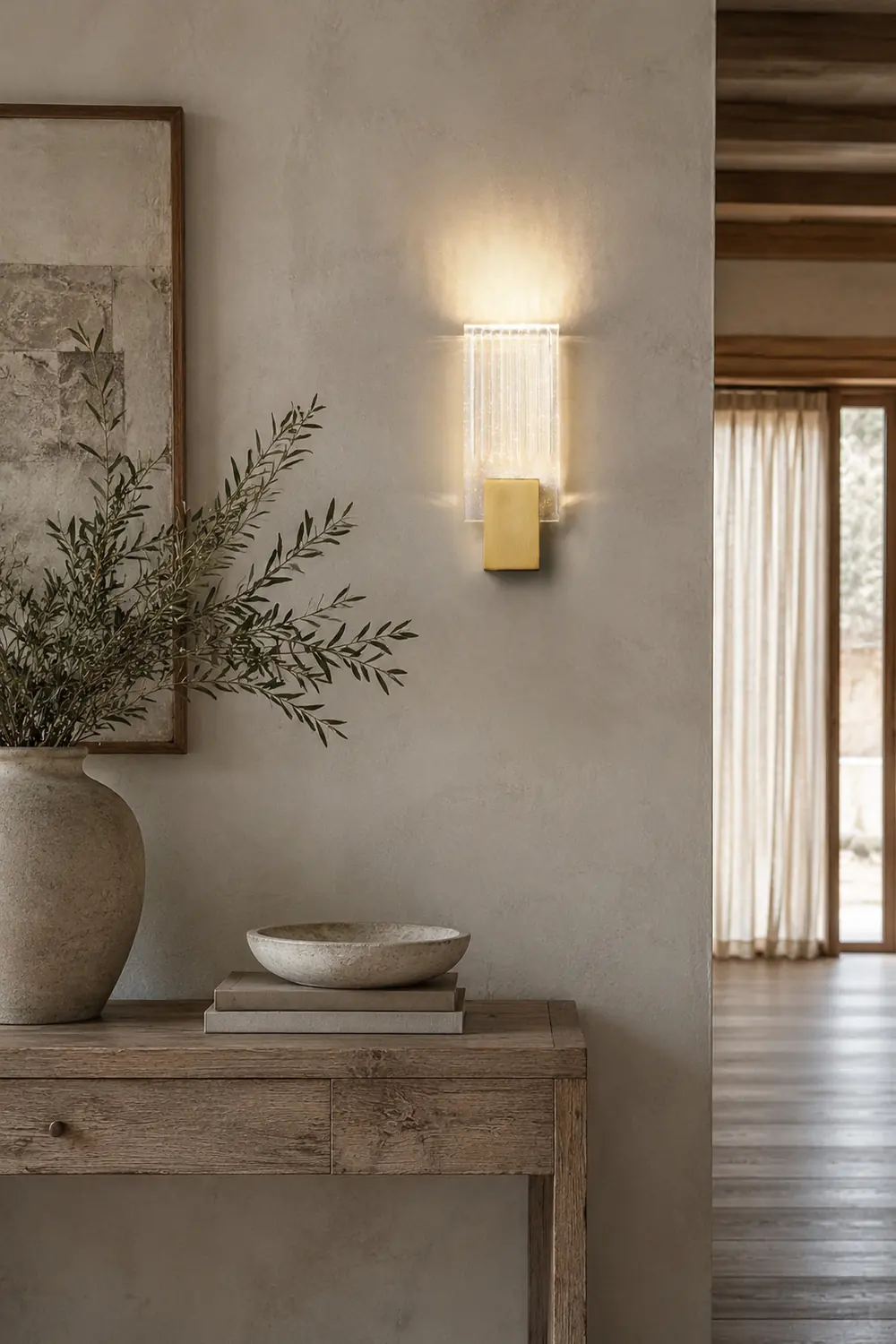 Pleated Crystal Wall Lamp - Lumpaz
