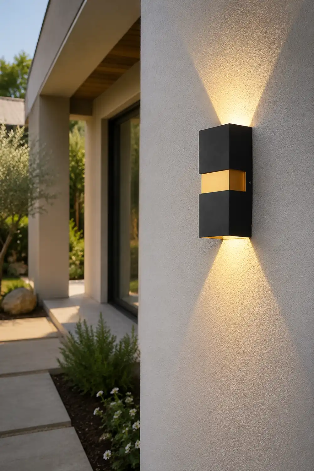 Modern Minimalist Outdoor LED Waterproof Wall Light for Villa Balcony Aisle Lighting - Lumpaz