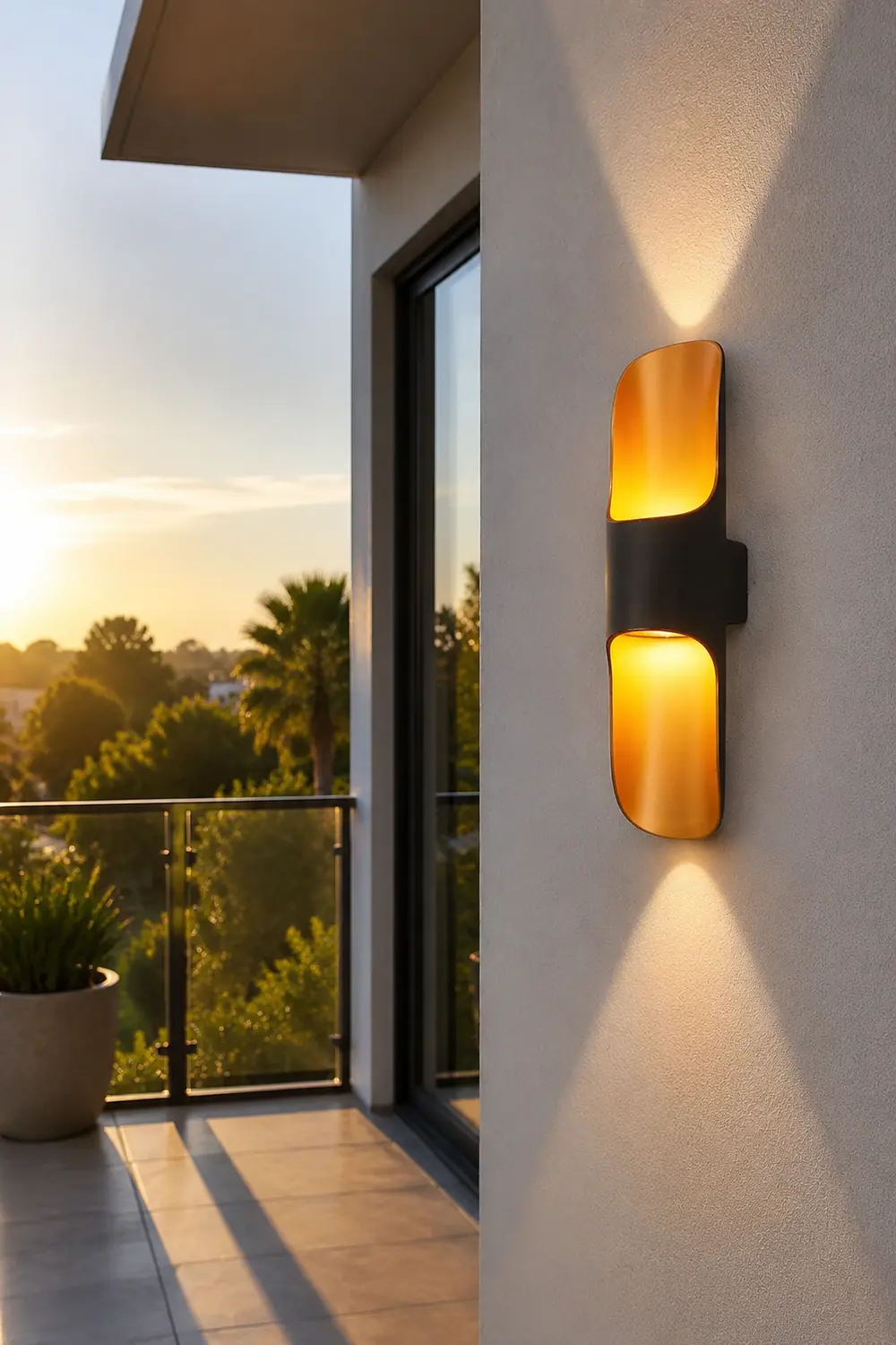 Waterproof Up and Down Lights LED Modern Outdoor Wall Sconces Lighting - Lumpaz