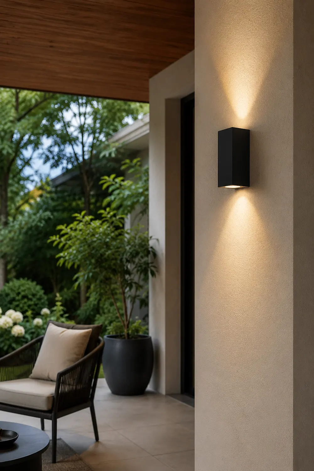 Modern Square Design Outdoor Waterproof Wall Light for Villa Courtyard Balcony - Lumpaz