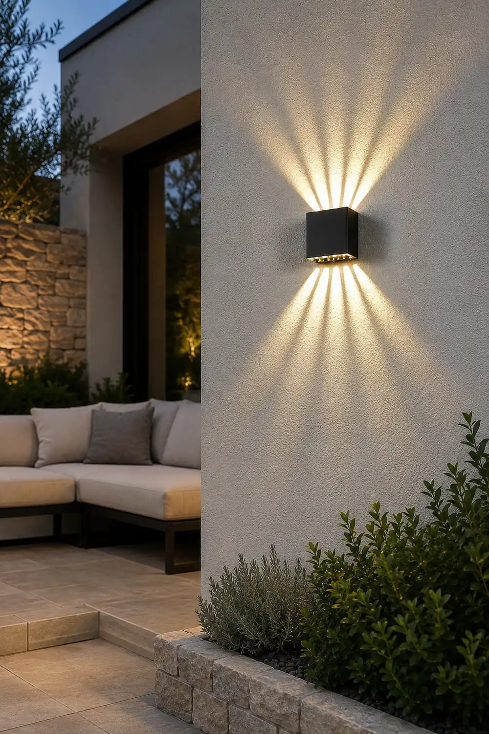 Creative LED Up and Down Lights Outdoor Wall Lights Wall Lamp Wall Sconce Lighting - Lumpaz