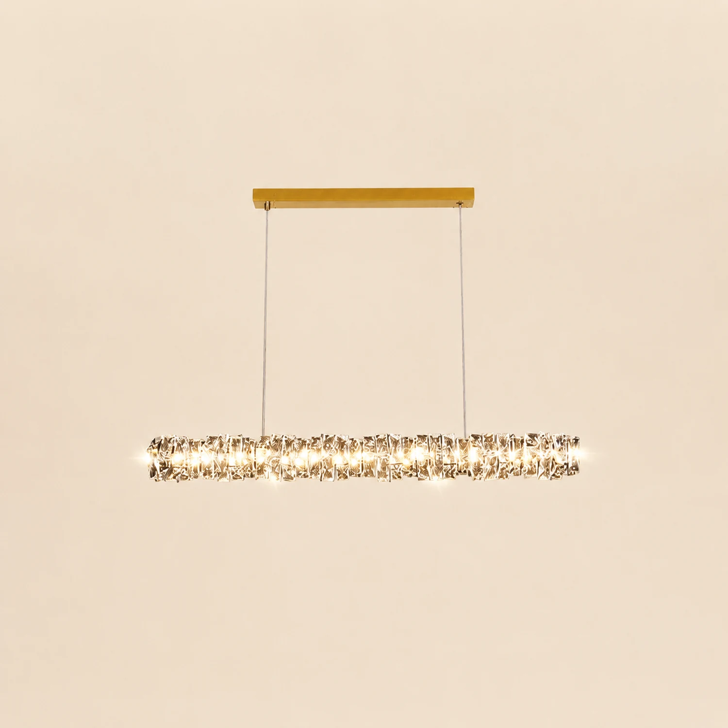 Long Crystal Pendant Lamp - Lumpaz