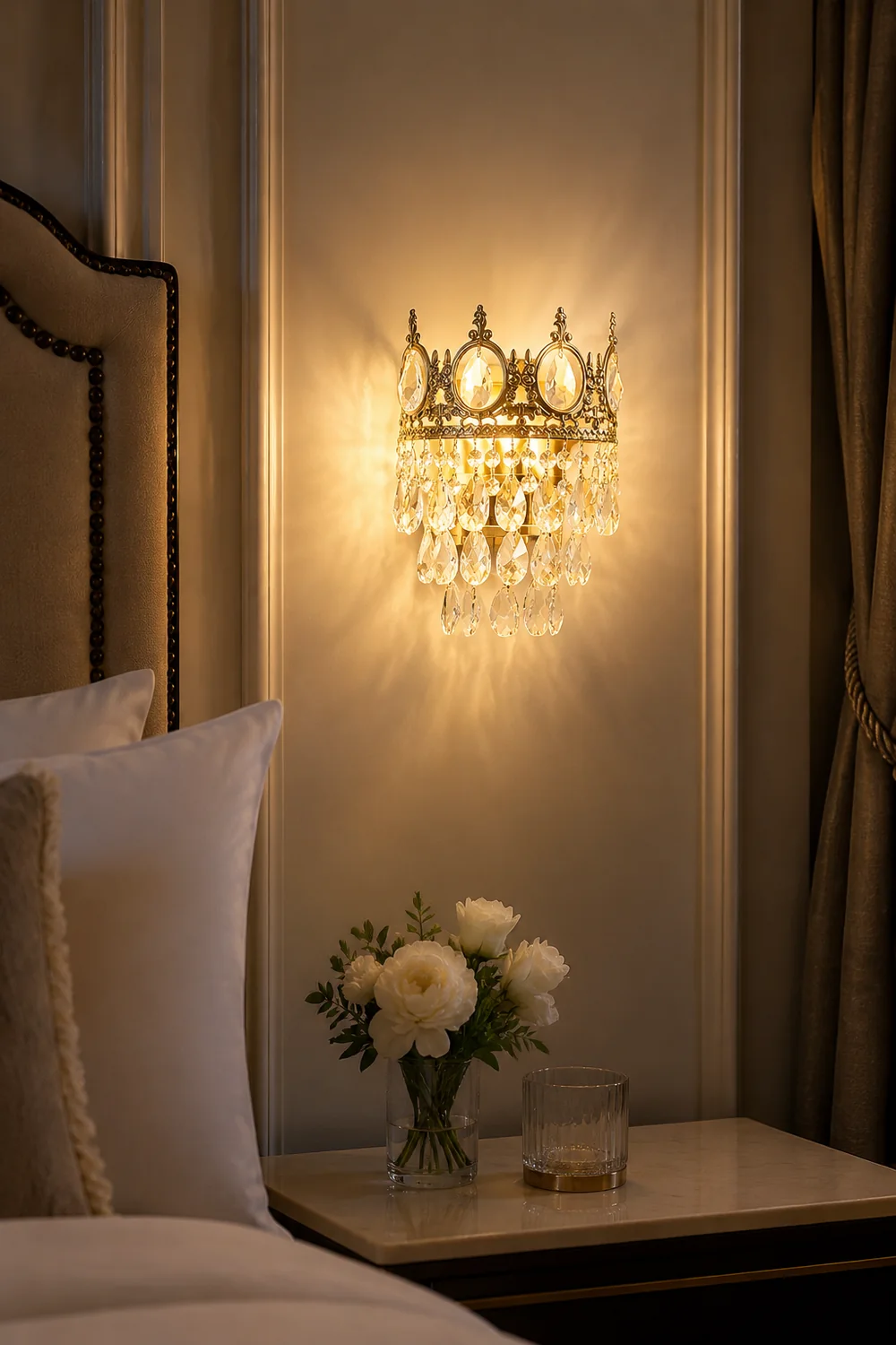 Vintage Crystal Wall Lamp - Lumpaz