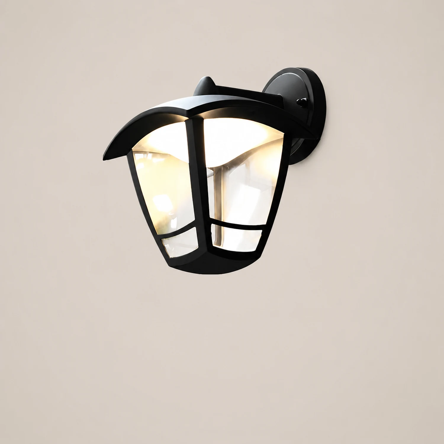 Retro Waterproof Black Vintage Outdoor Wall Lamp Plug in Wall Sconce Lighting - Lumpaz