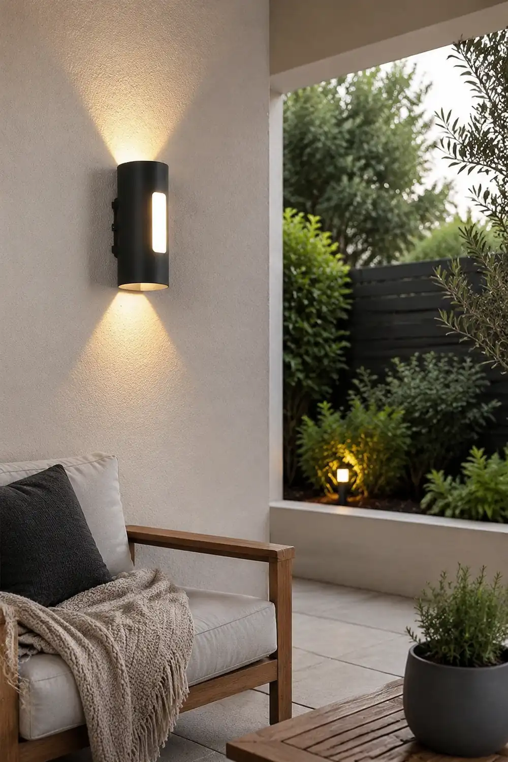 Minimalist Waterproof LED Wall Light for Outdoor Stair Terrace Garden Courtyard - Lumpaz