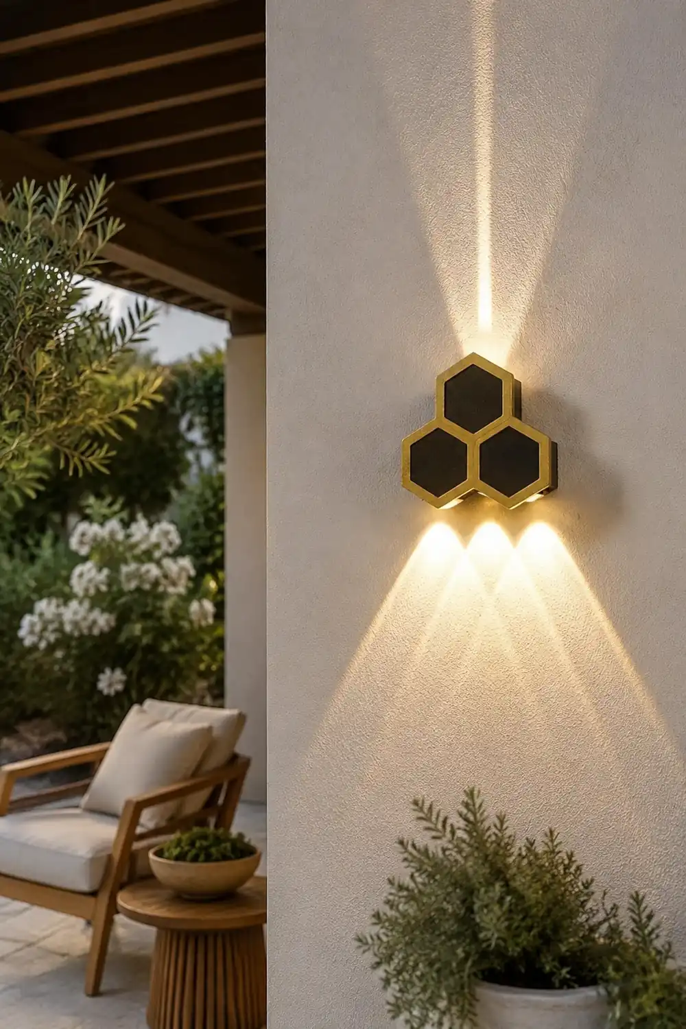 Beehive-shaped LED Up and Down Lights Waterproof Modern Wall Washer Light - Lumpaz