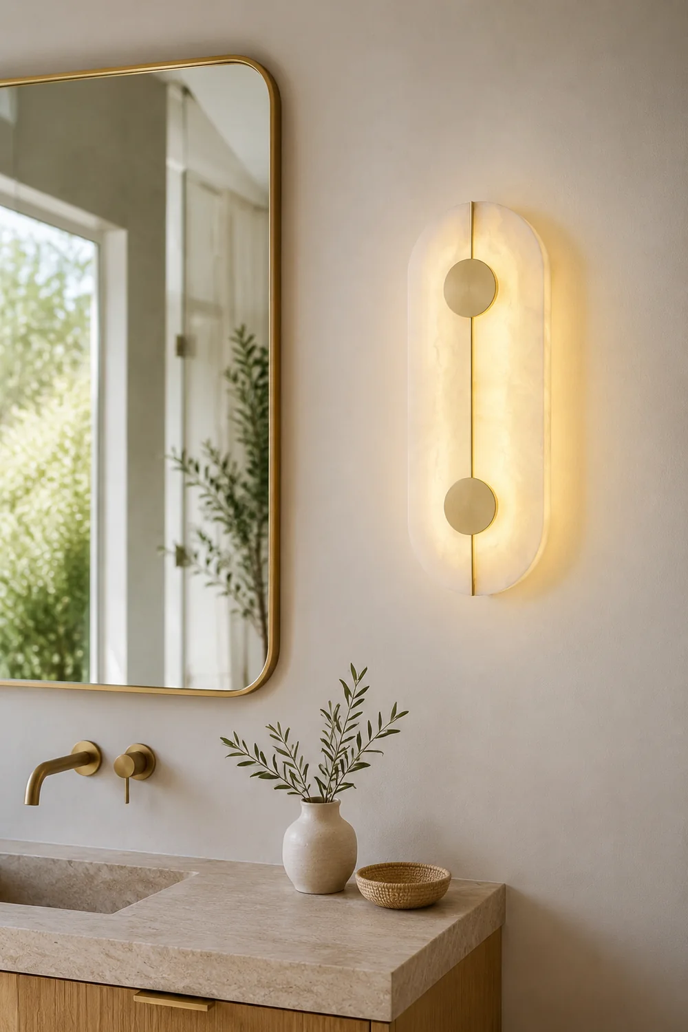 Artistic Alabaster Wall Lamp - Lumpaz