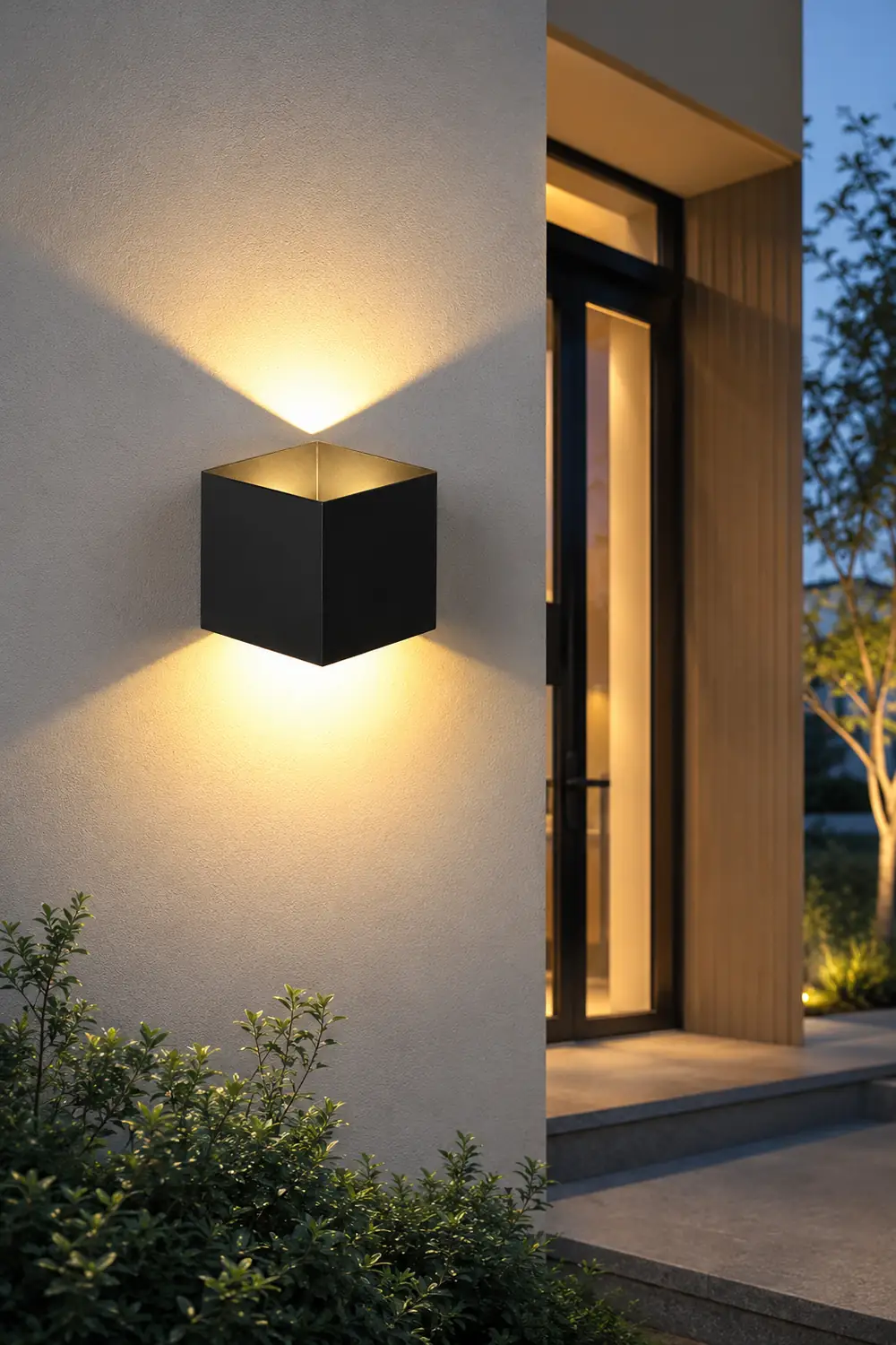 Square Waterproof up and down Lighting LED Modern Outdoor Wall Lights - Lumpaz