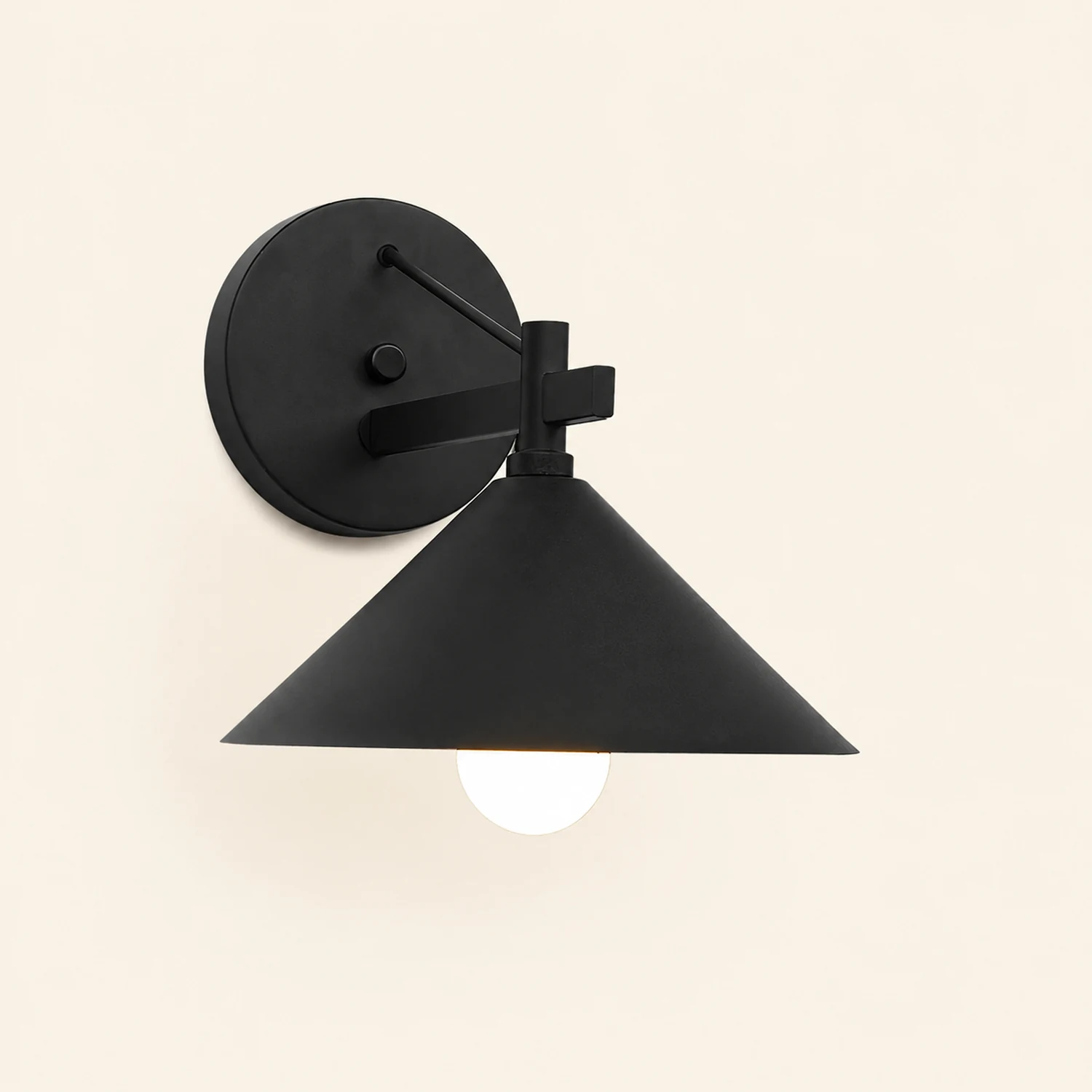 Conical Simple Waterproof Retro American-style Outdoor Wall Sconce Lighting - Lumpaz