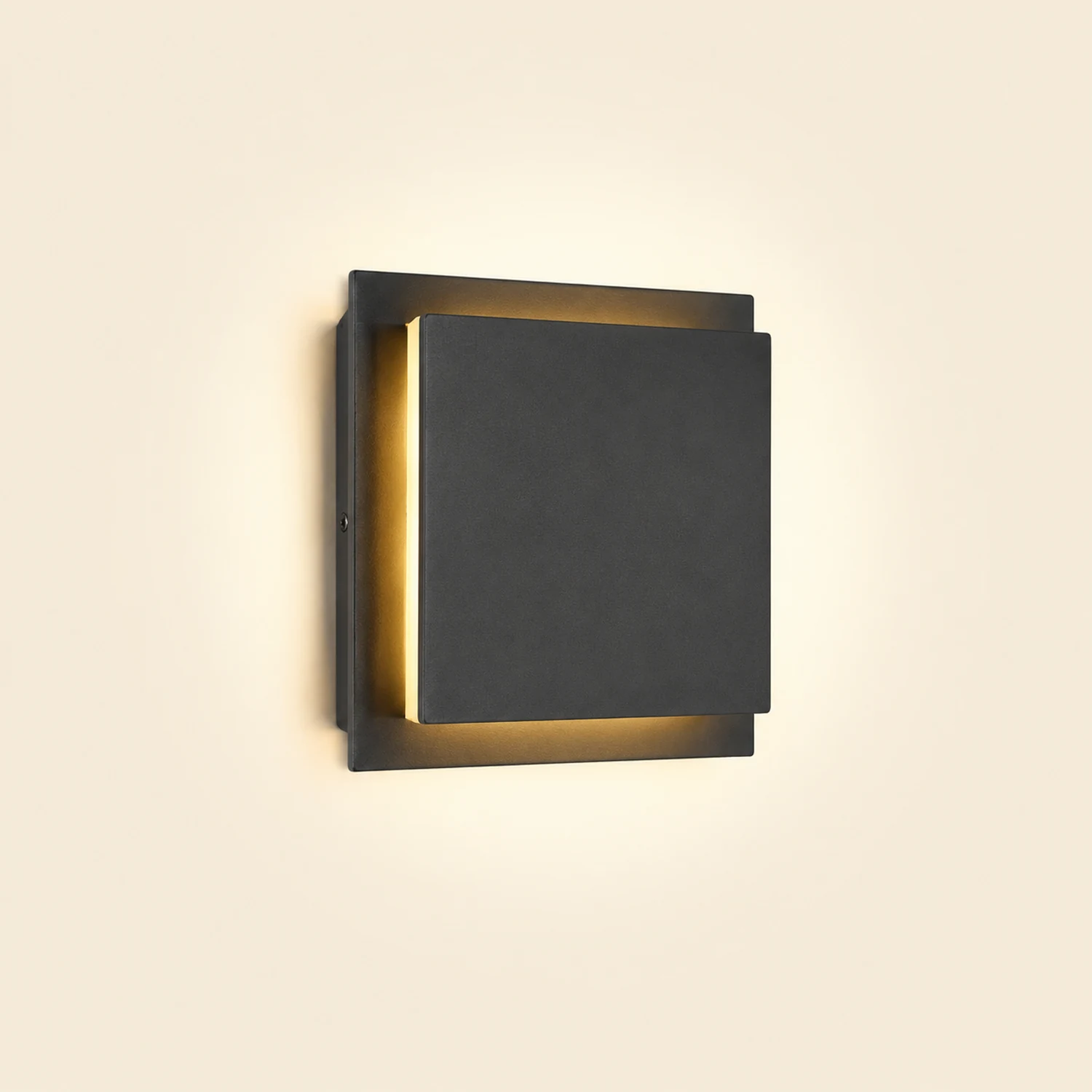 Adjustable Square Waterproof LED Black Modern Outdoor Wall Light Wall Lamp - Lumpaz