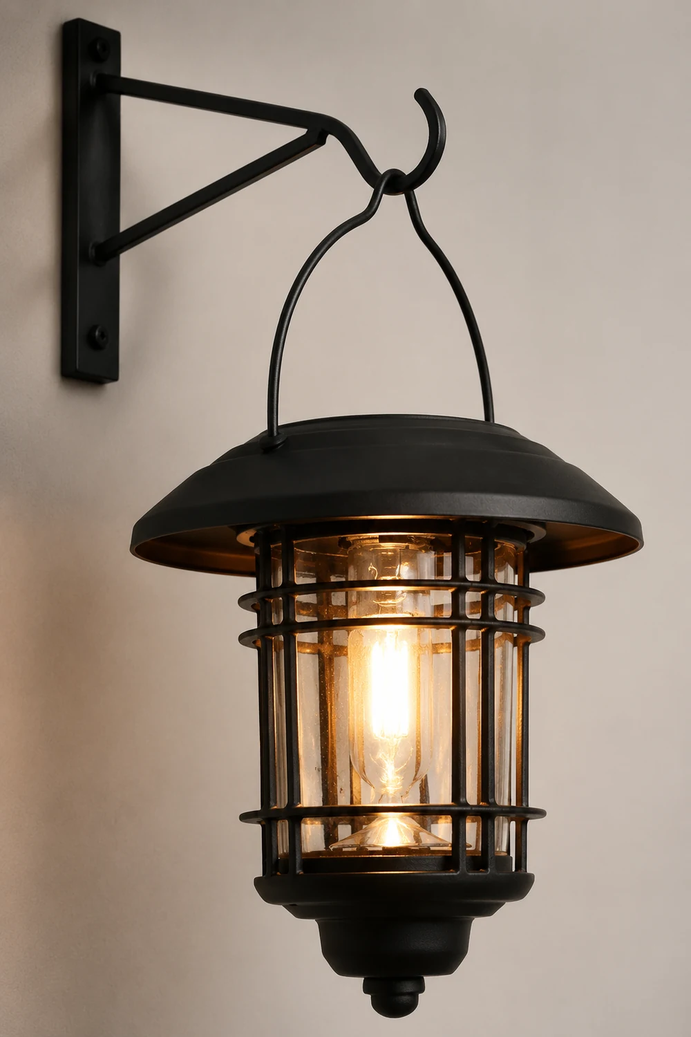 Industrial Style Solar Outdoor Wall Lights Wall Sconce Lighting LED Wall Lamp - Lumpaz