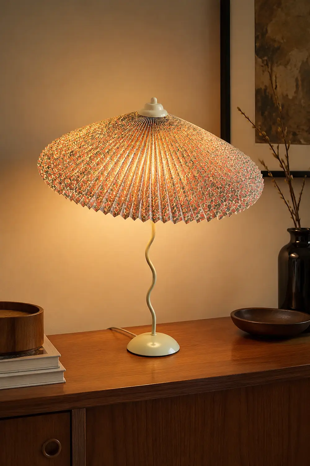 Wiggly Pleated Table Lamp - Lumpaz