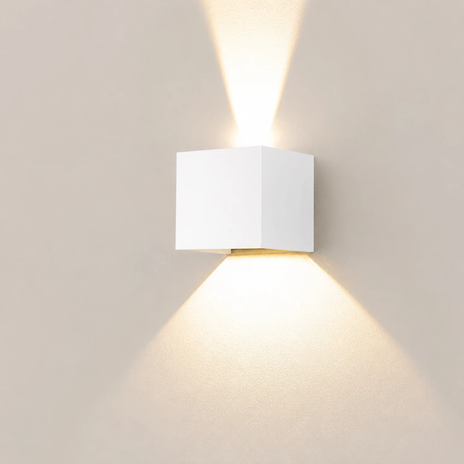 Square Waterproof Up Down Lighting Adjustable Modern Exterior Lights - Lumpaz