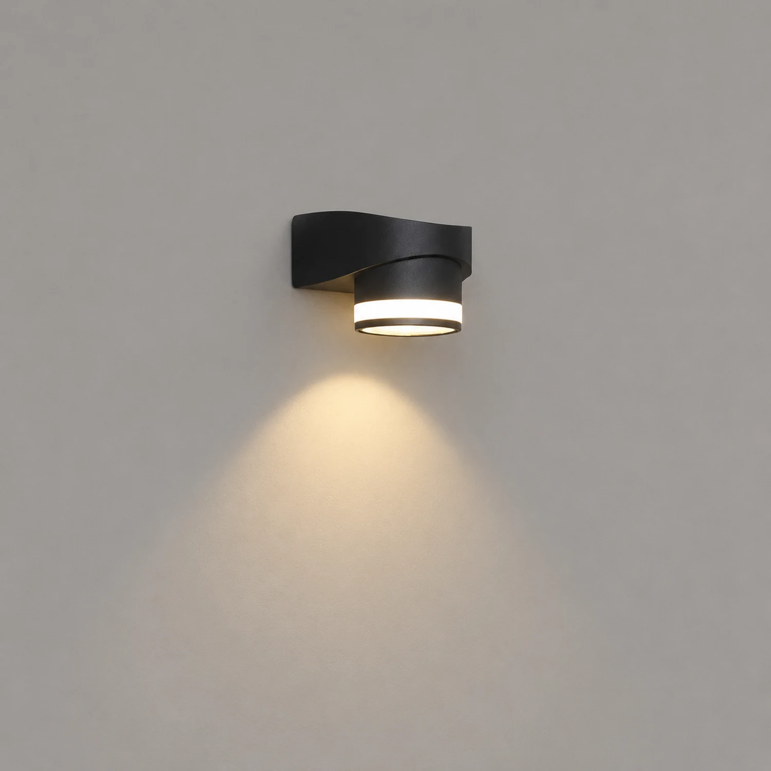 Round Up and Dawn Light LED Waterproof Black Outdoor Wall Washer Lights - Lumpaz