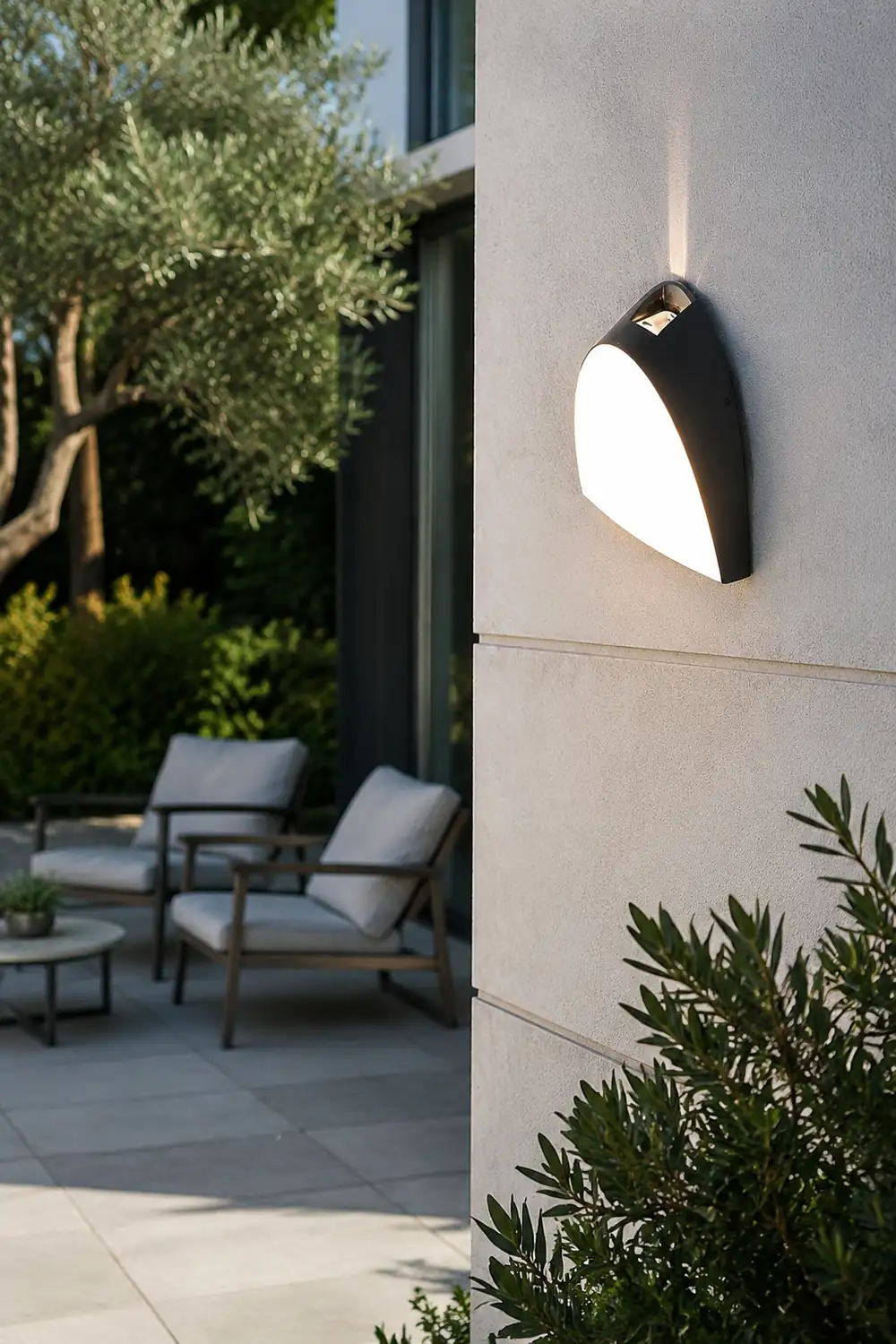 Creative LED Waterproof Aluminum Black Modern Outdoor Wall Sconce Lighting - Lumpaz