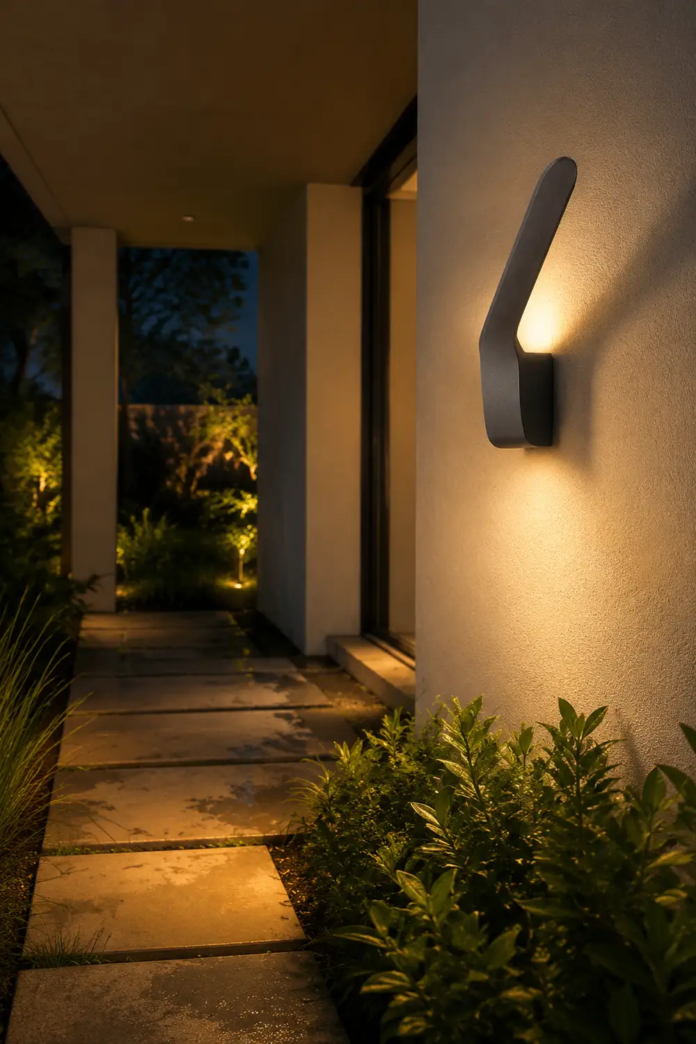 Modern Minimalist LED Waterproof Wall Light for Outdoor Courtyard Aisle Balcony - Lumpaz
