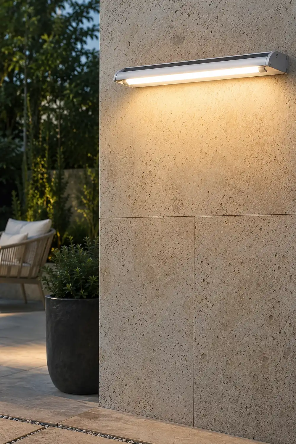 Rectangular Adjustable Waterproof LED Modern Signboard Solar Wall Lamp - Lumpaz