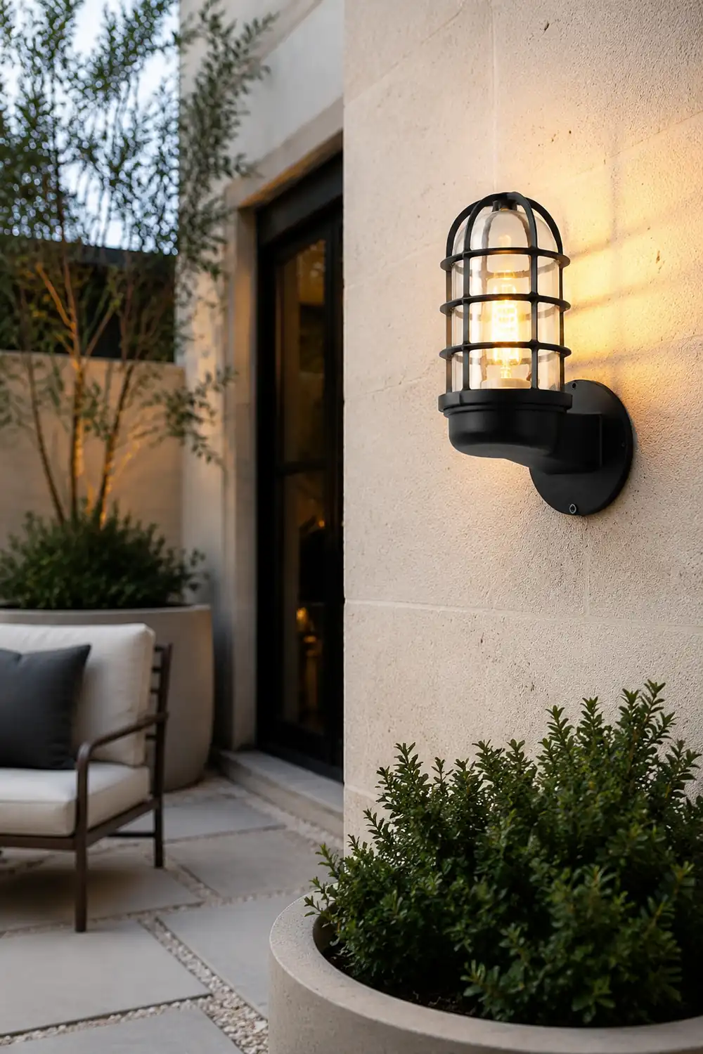 Retro Cage Shape LED 4w Waterproof American-style Outdoor Wall Lamp - Lumpaz