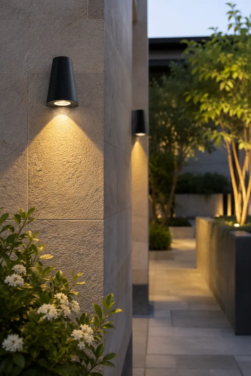 Nordic Minimalist Outdoor LED Waterproof Wall Light for Courtyard Aisle Balcony - Lumpaz