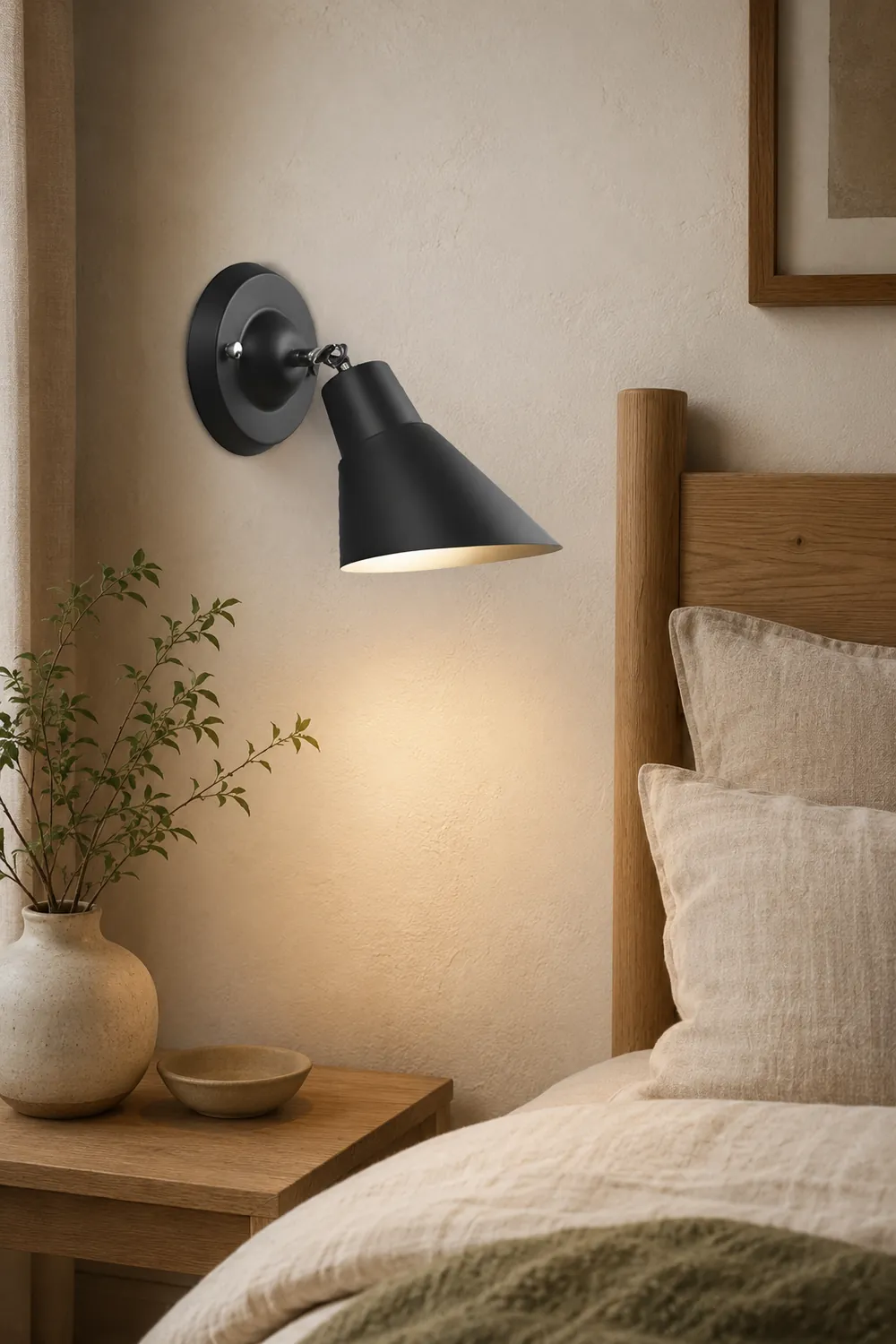 Adjustable Modern Wall Sconce Lighting Plug in Wall Lamp Wall Light Fixture - Lumpaz