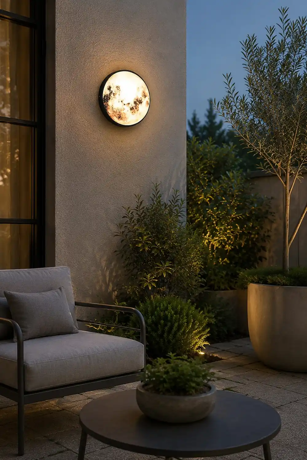 Creative Moon Outdoor Waterproof Garden Light LED Exterior Wall Light - Lumpaz