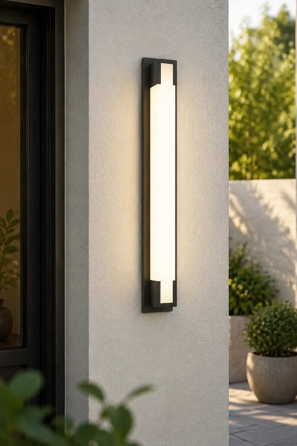 Retro Rectangular Waterproof LED Black Decorative Outdoor Wall Lights - Lumpaz