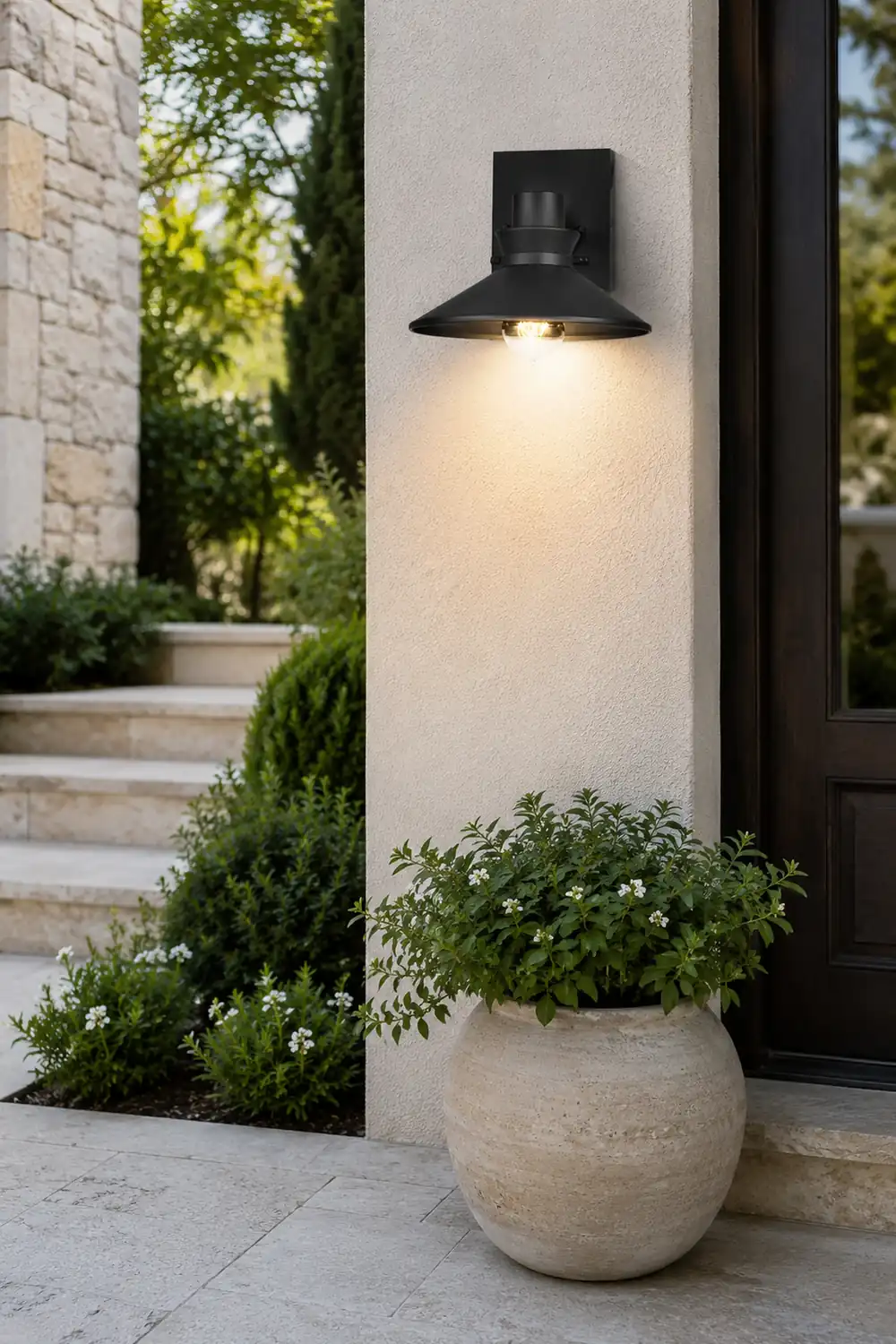 Minimalist Waterproof Black European-style Wall Lamp Exterior Lights - Lumpaz
