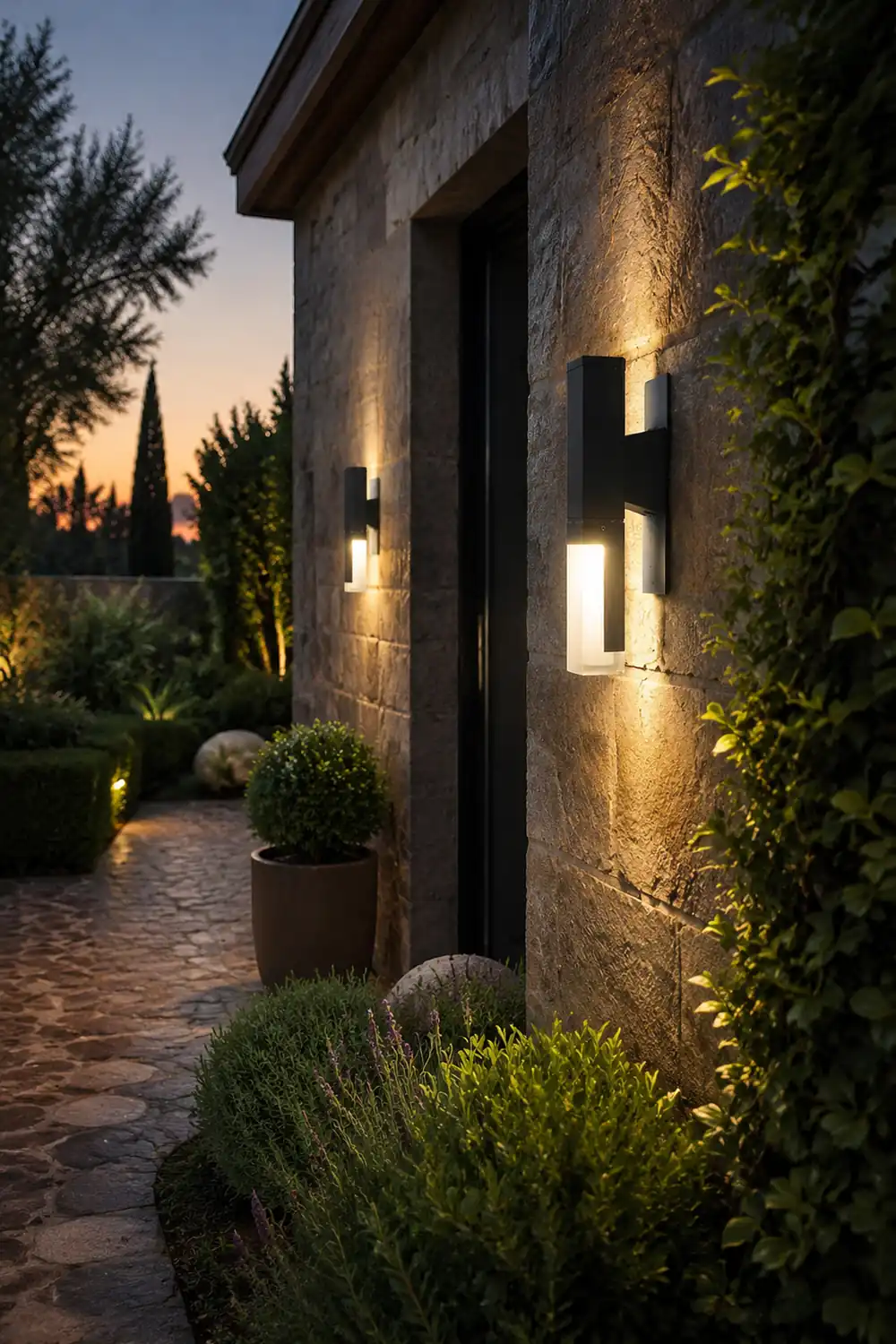Square Up and Down Lighting LED Waterproof Modern Outdoor Wall Lights - Lumpaz