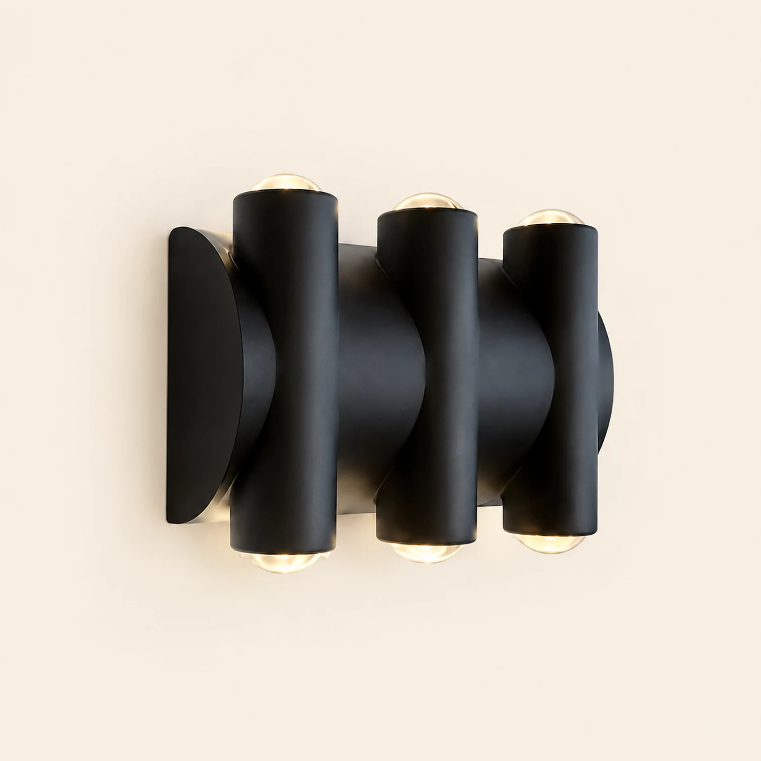 Up and Down Light LED Waterproof Black Modern Wall Washer Light Wall Lamp - Lumpaz