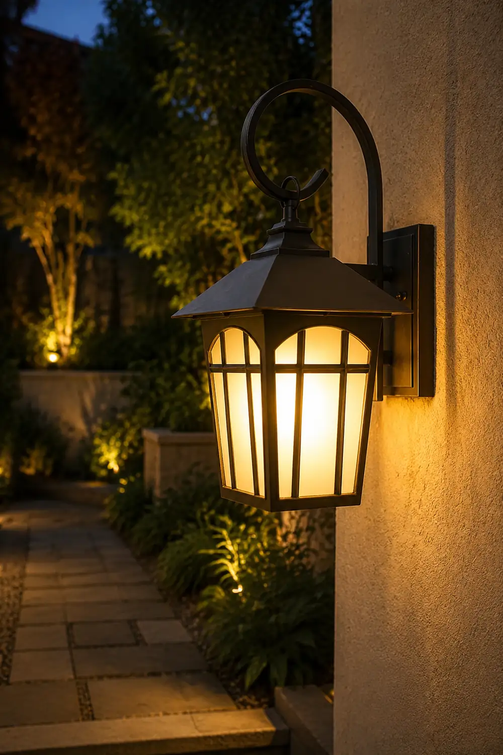 Retro Waterproof Iron Glass Modern Outdoor Wall Lights Wall Sconces Lighting - Lumpaz