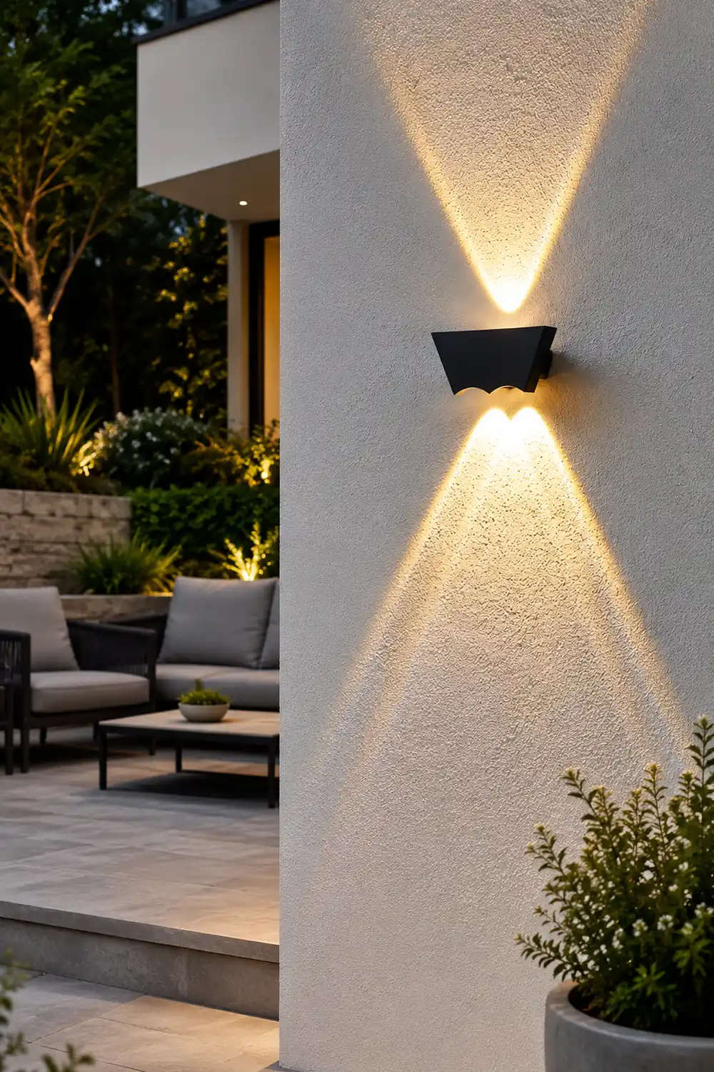 Creative Up and Down Lighting LED Waterproof Black Wall Washer Lights - Lumpaz