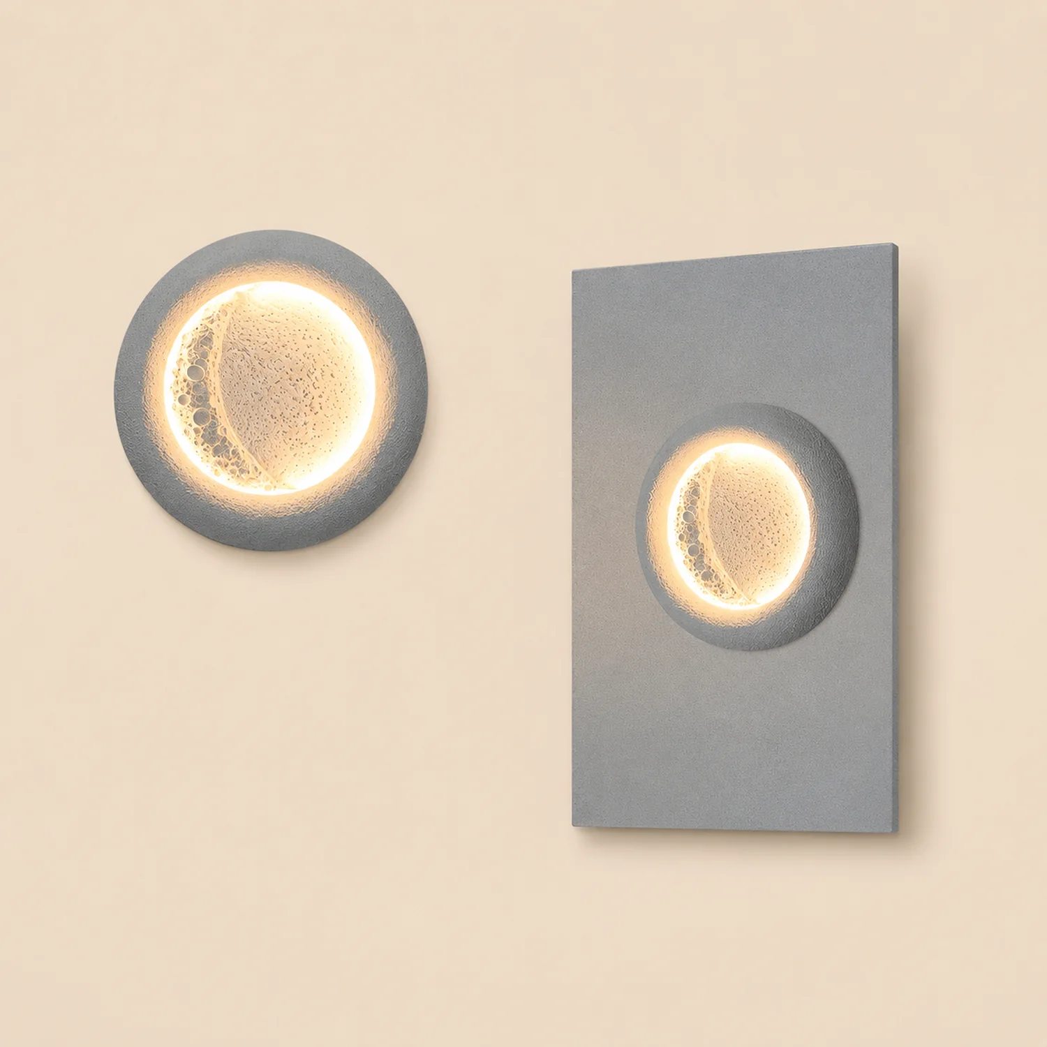 Creative Moon Shaped Waterproof LED 10W Modern Wall Lamp Exterior Decor - Lumpaz