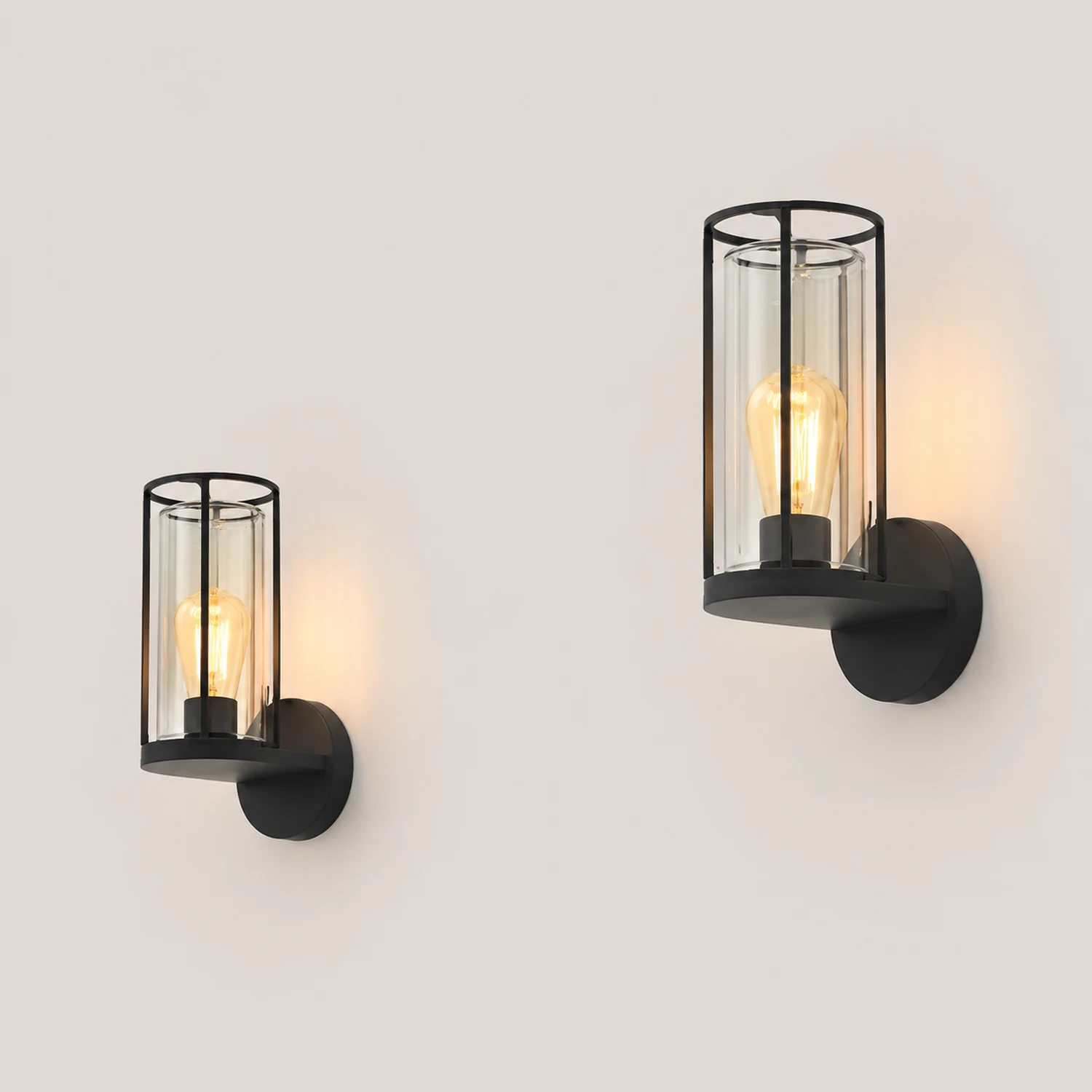 Minimalist Round Waterproof Retro Wall Lamp Outdoor Lawn Lights Path Lights - Lumpaz