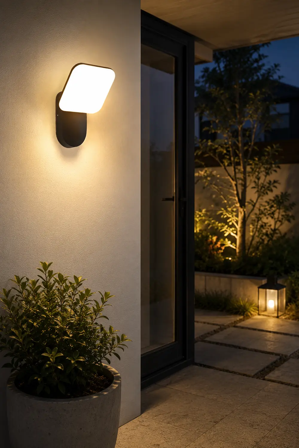 Square LED 12w Waterproof Modern Outdoor Wall Lamp Wall Sconces Lighting - Lumpaz