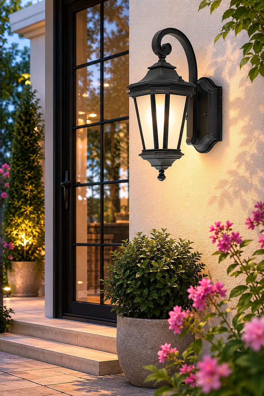Minimalist Frosted Glass Waterproof European-Style Outdoor Wall Lamp - Lumpaz