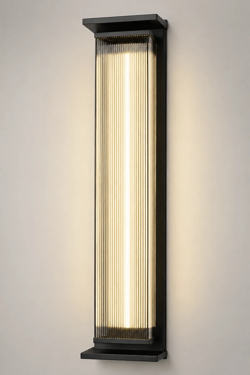 Creative Strip Waterproof Black Modern LED Wall Lamp Outdoor Wall Lights - Lumpaz