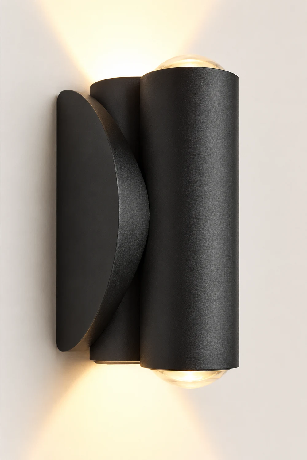 Up and Down Light LED Waterproof Black Modern Wall Washer Light Wall Lamp - Lumpaz